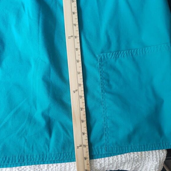 Scrubstar Scrub Top Turquoise Blue Scrubs Medical Vet Dental Size XL - Picture 8 of 9